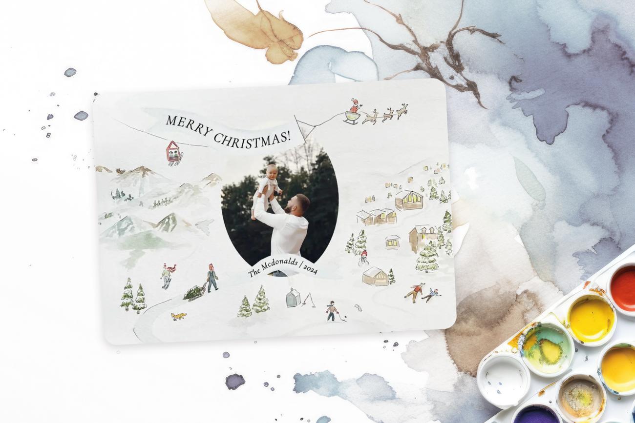 Watercolor Christmas Cards