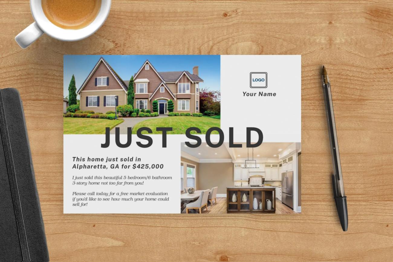 Just Sold Real Estate Postcards