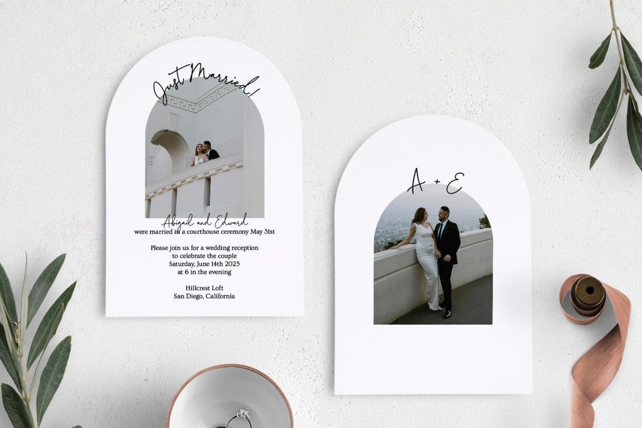 Just Married Reception-only Wedding Invitations