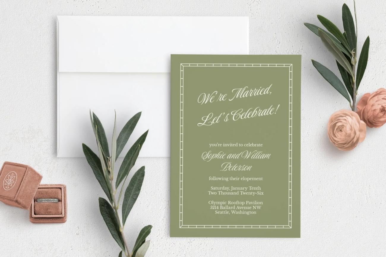 Married Bliss Reception-only Wedding Invitations