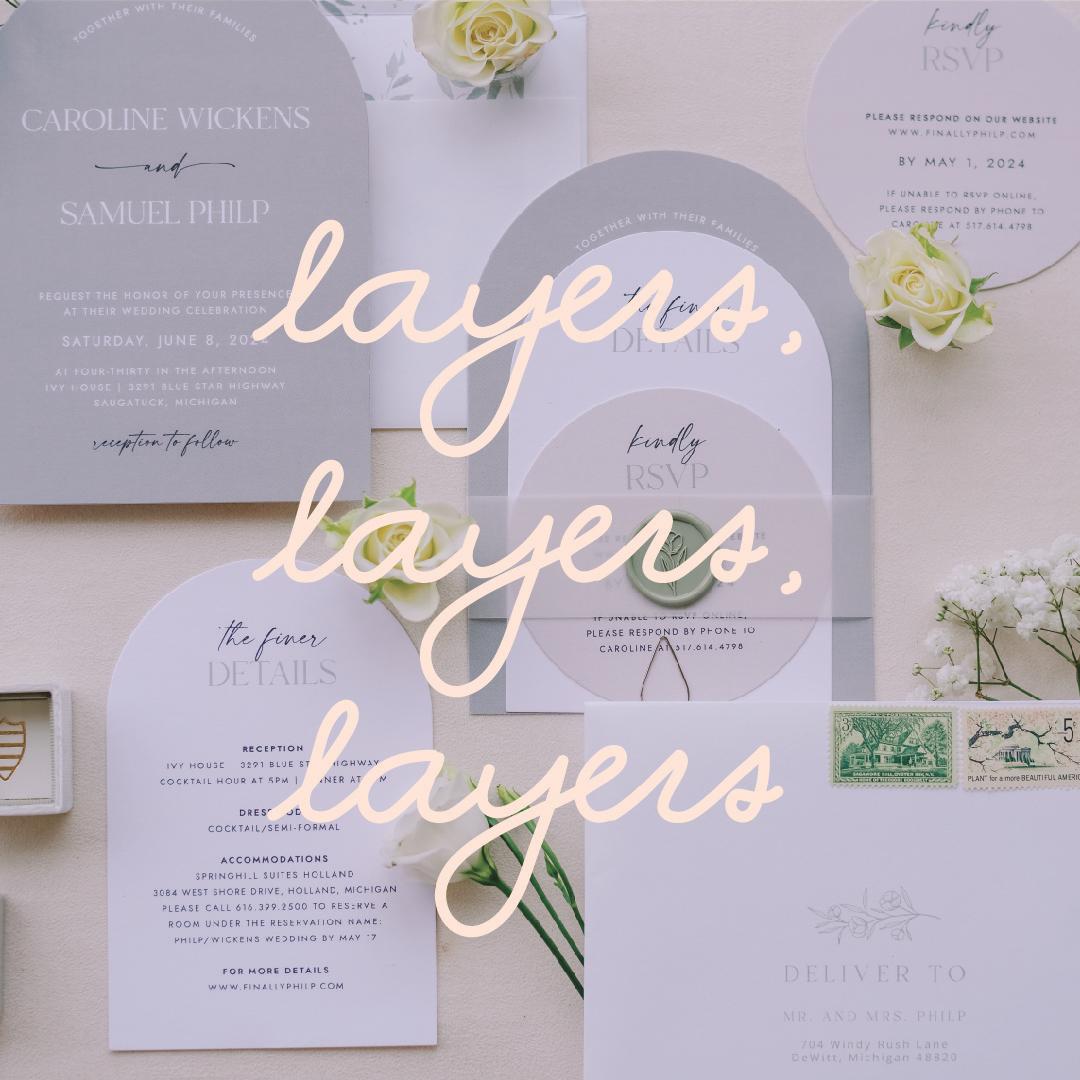 Wedding Stationery - Layers
