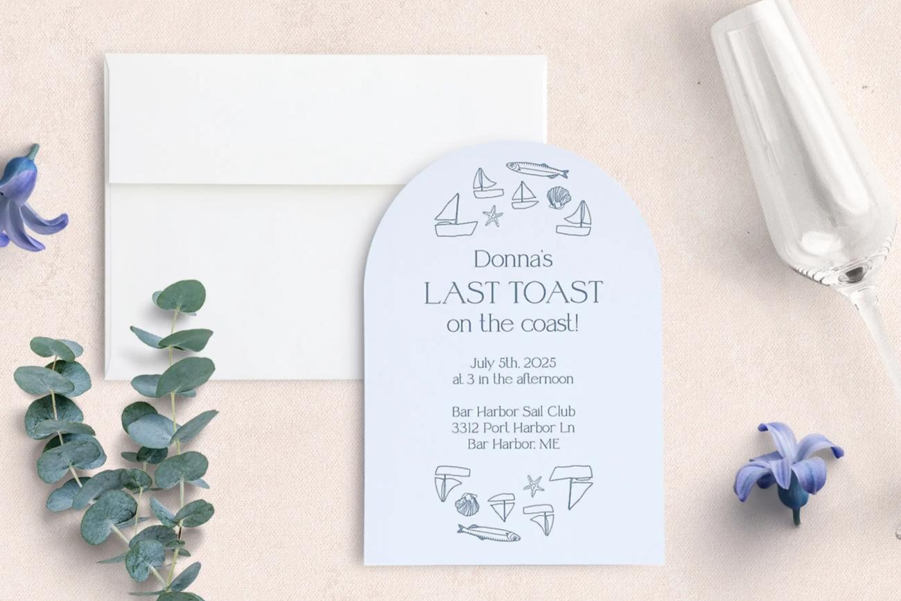 Bridal Shower Invitation - Last Toast