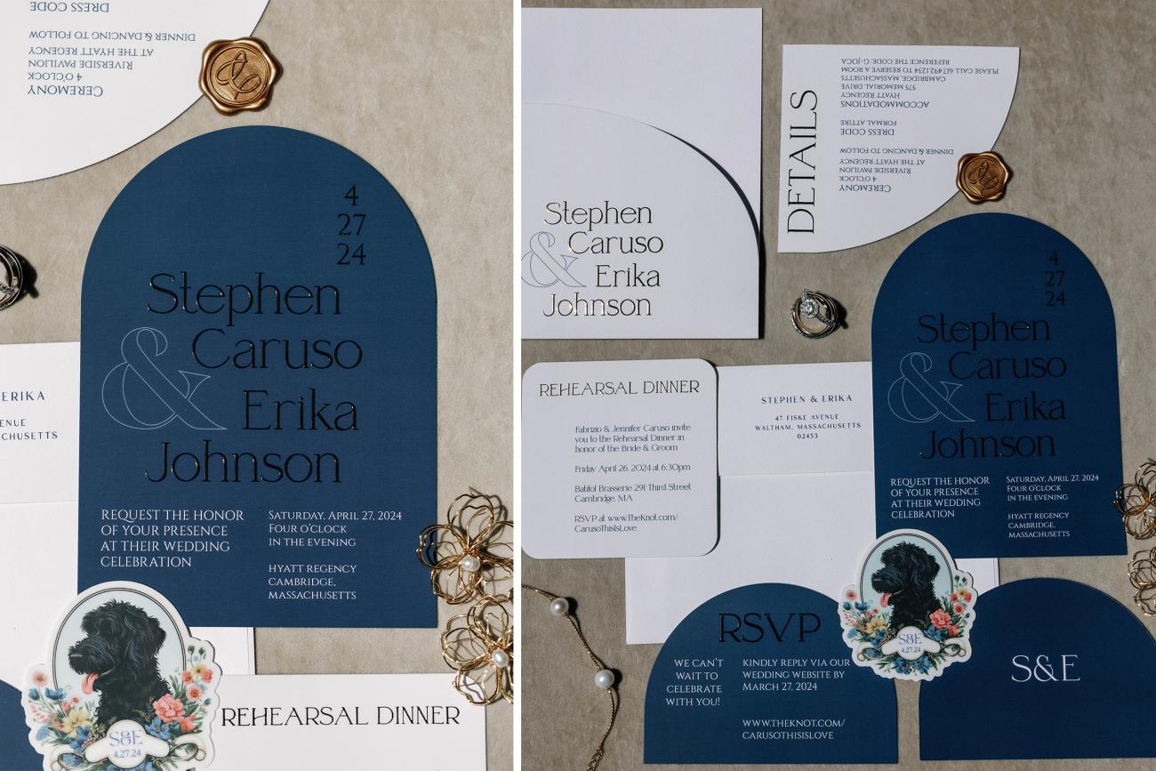 Elegant Wedding - Stephen & Erika - Lucy Wedding Invitation