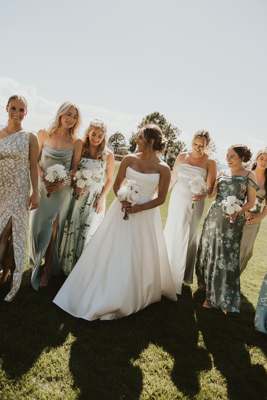 Springtime Dream Classy Wedding Bridesmaids in Sage