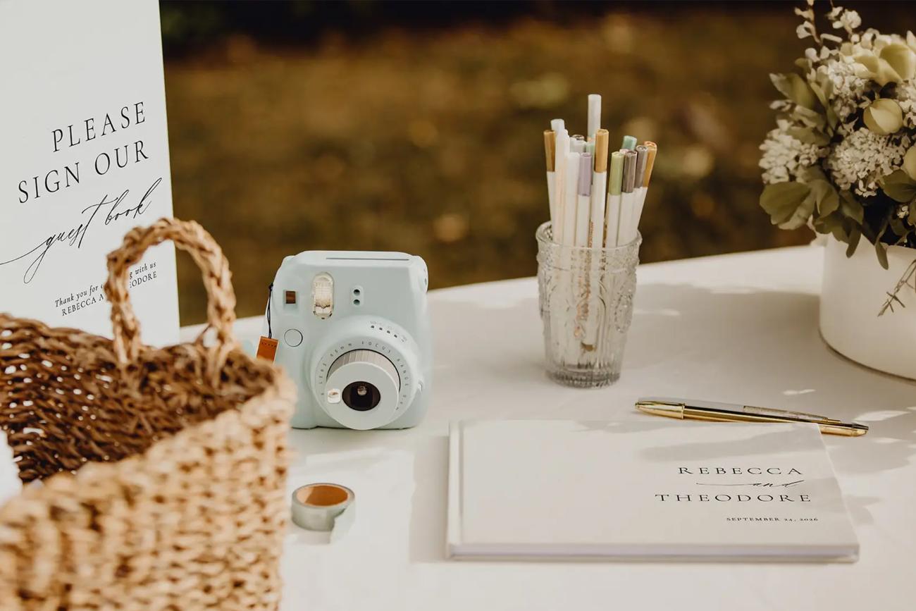 Wedding Guest Book with Instant Photos