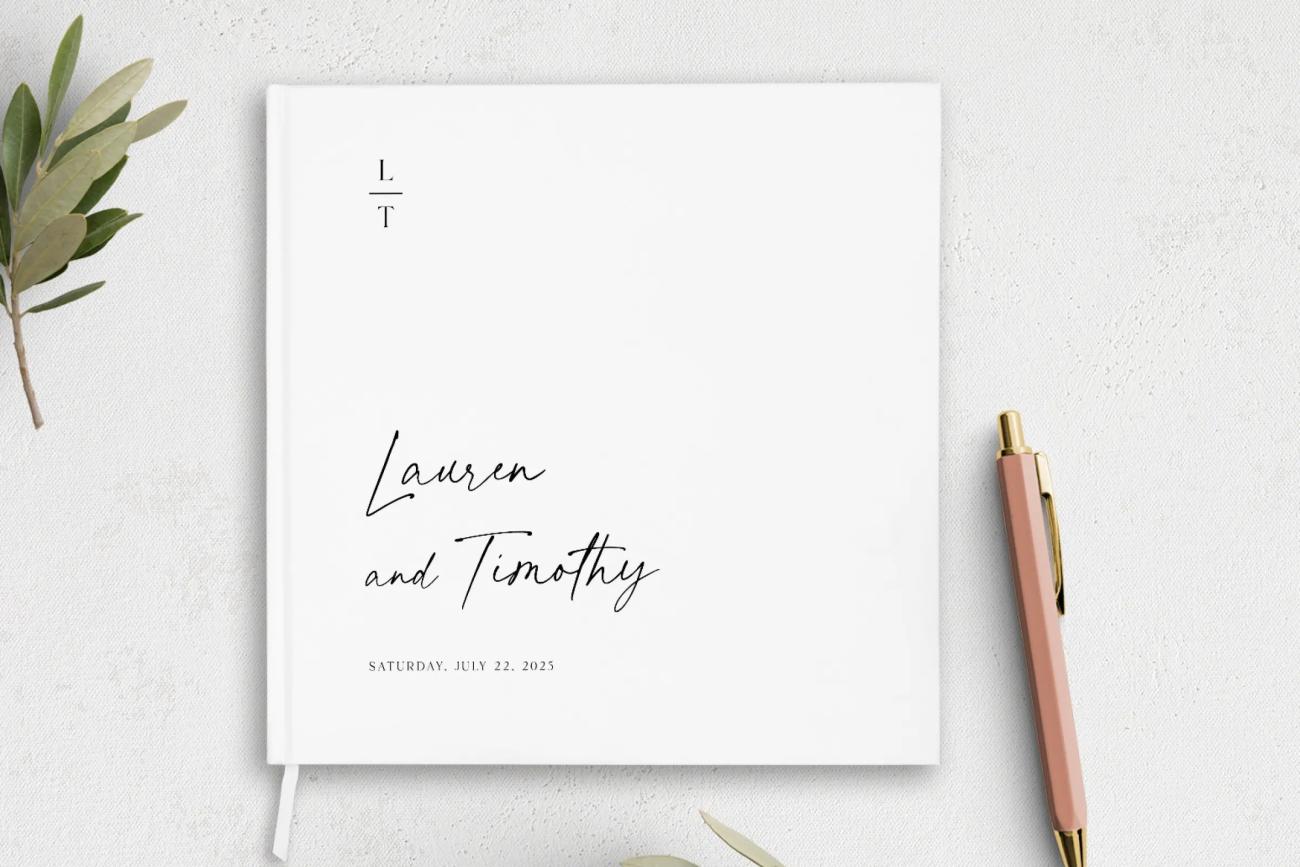 Wedding Guest Book- The Lauren Design