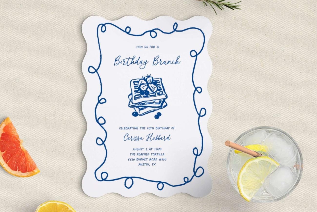 Birthday Party Invitations - Birthday Brunch