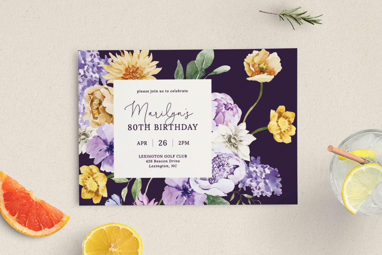 Birthday Party Invitations - Blossom Bliss