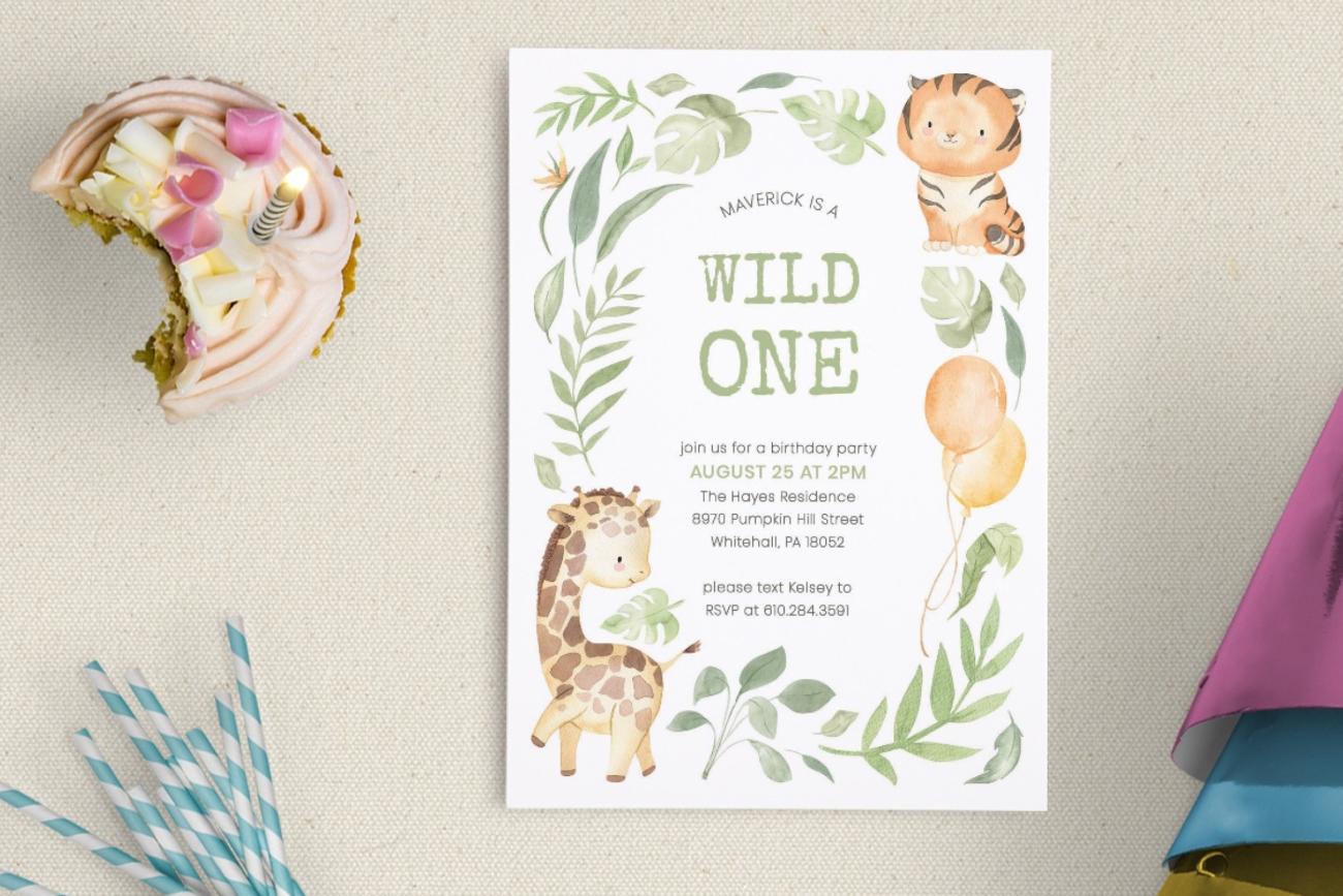 Birthday Party Invitations - Wild One