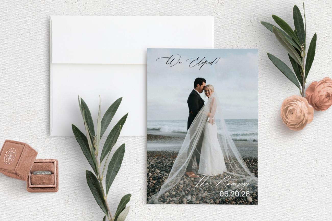 Elopement Announcement - Beautiful Elopement