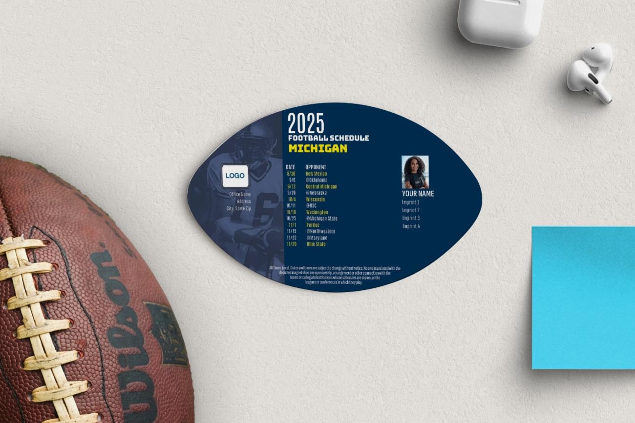 Football Schedule Magnets College Team Michigan