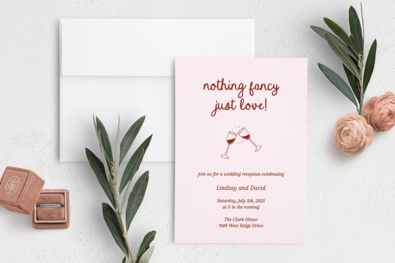 Reception-only Invitations - Just Love