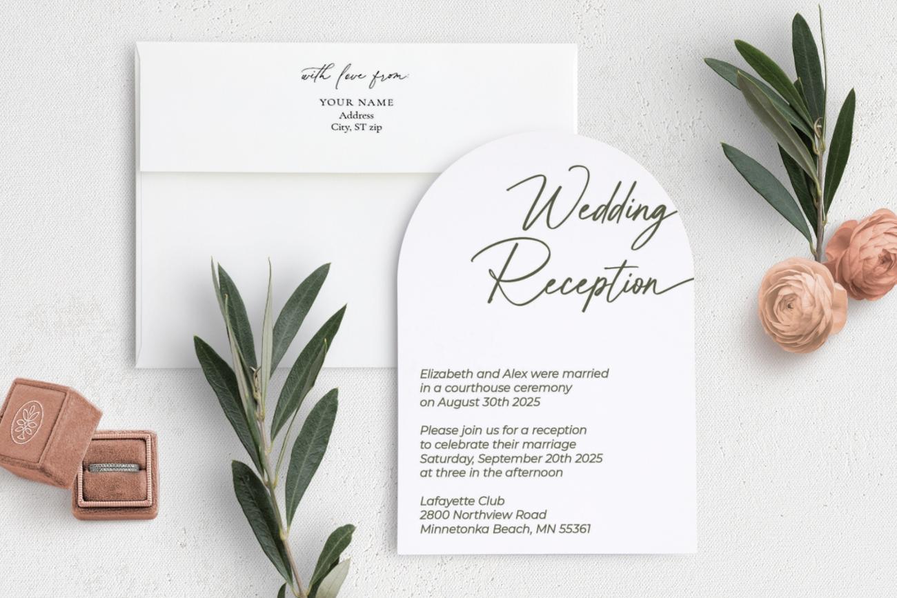Reception-only Invitations - Reception Rendezvous