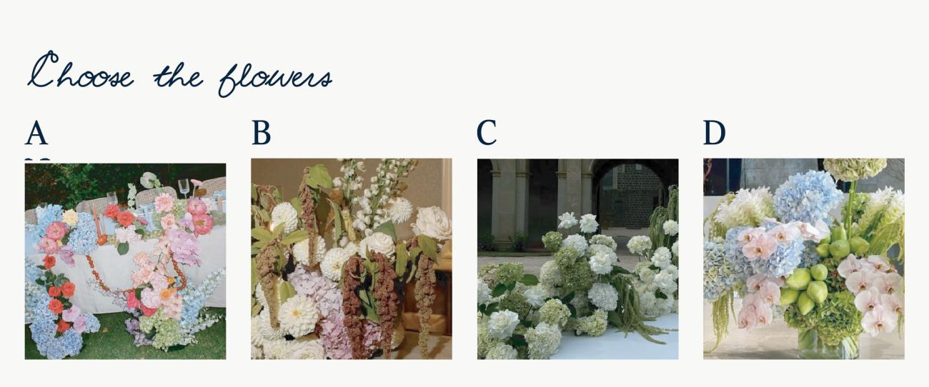 Wedding Style Quiz - Wedding Flowers