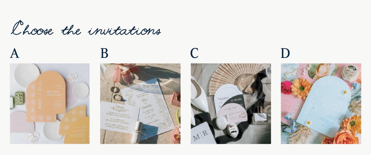 Wedding Style Quiz - Wedding Invitations