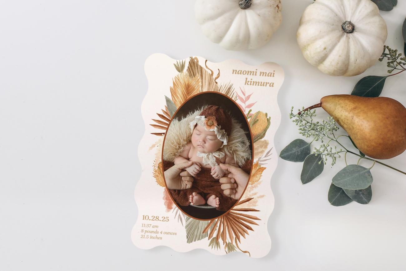 Fall Birth Announcement - Free Spirit