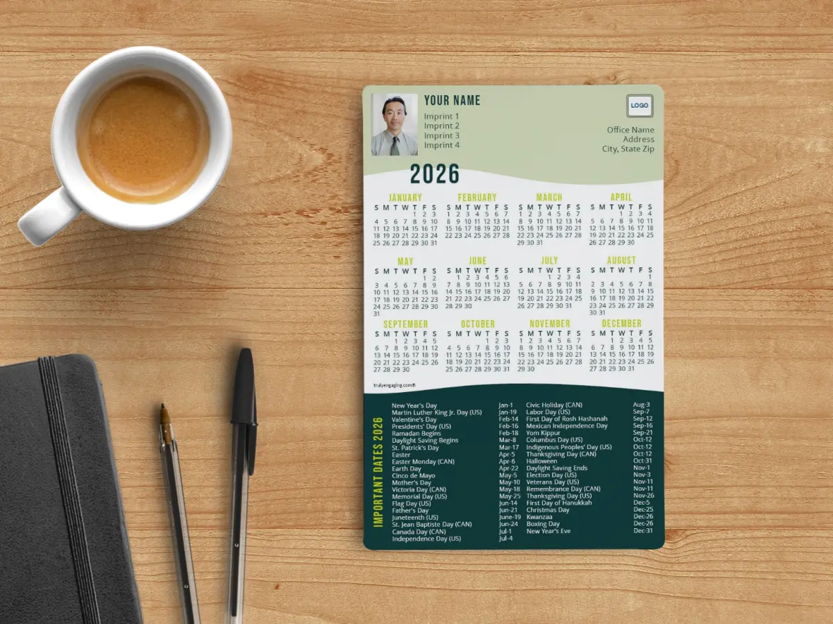 3.7"x5.7" Magnet Calendar