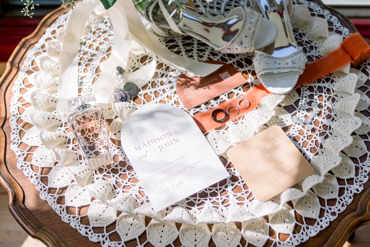 Sweet and Stunning Wedding Day - Invitation Flatlay