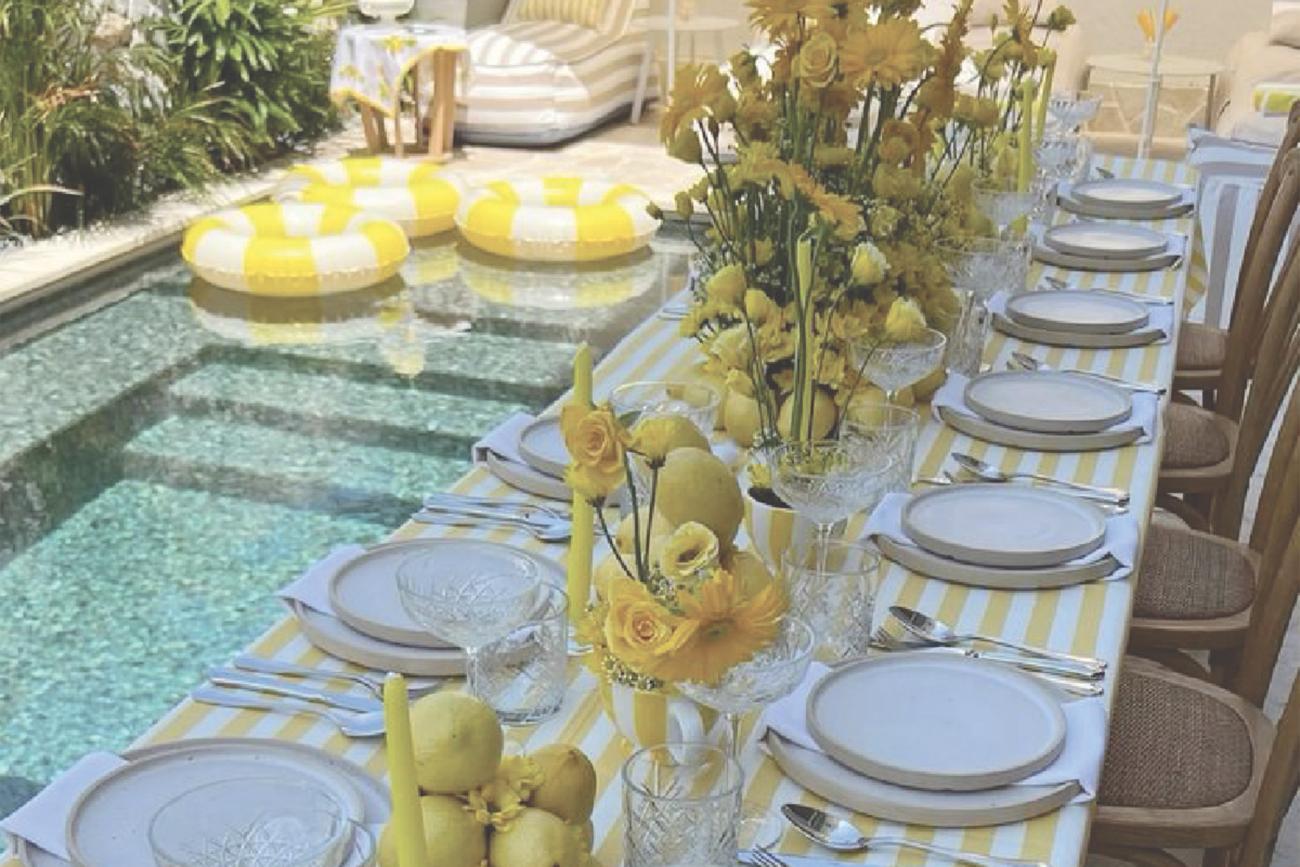 Yellow Picnic Dinner