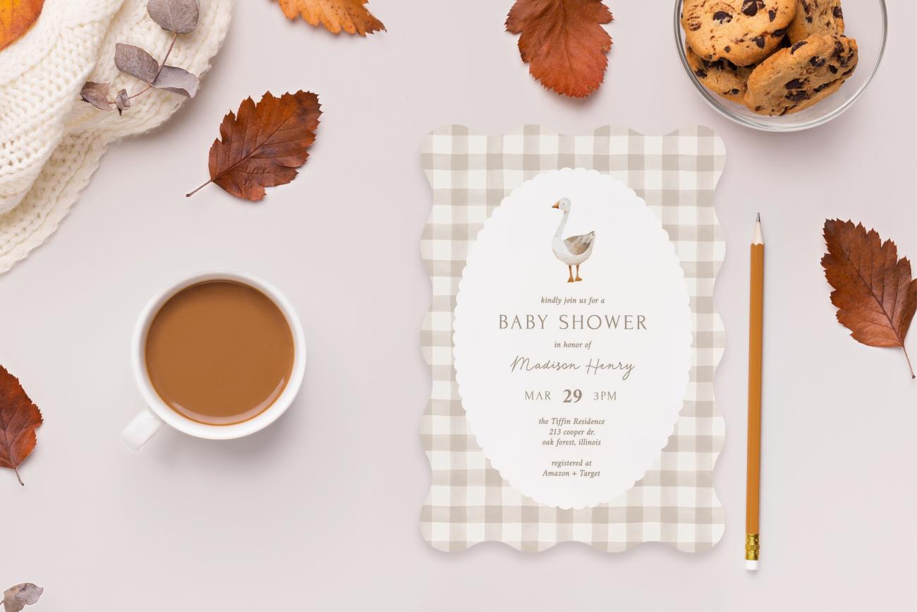 Fall Baby Shower Theme Mother Goose