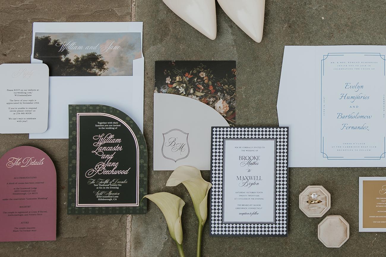 Old Money Wedding Invitations