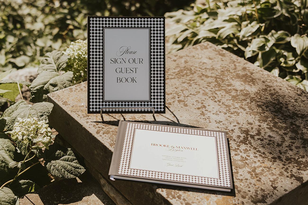 Old Money Wedding Guest Book