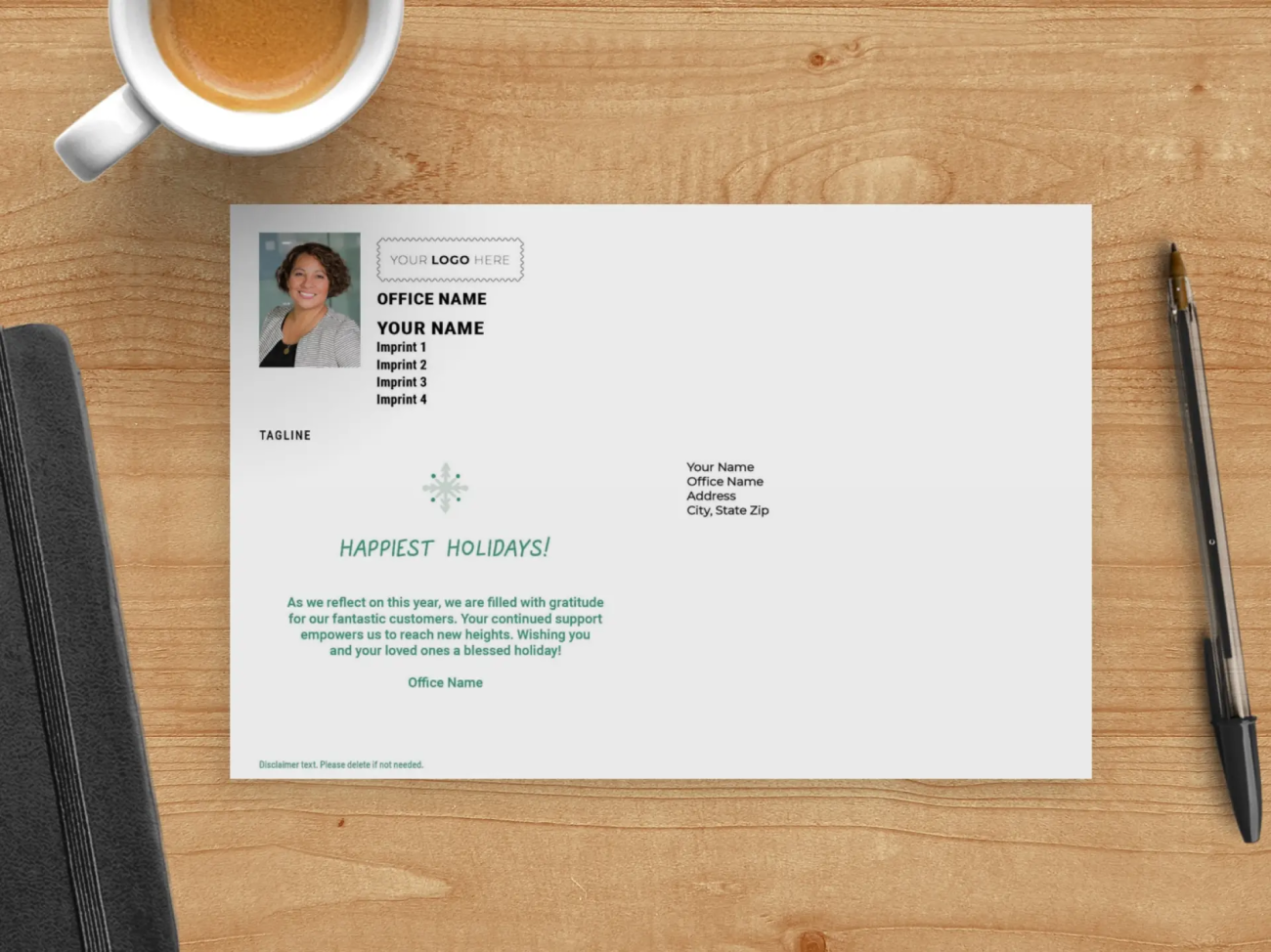Branded Sticker Postcard