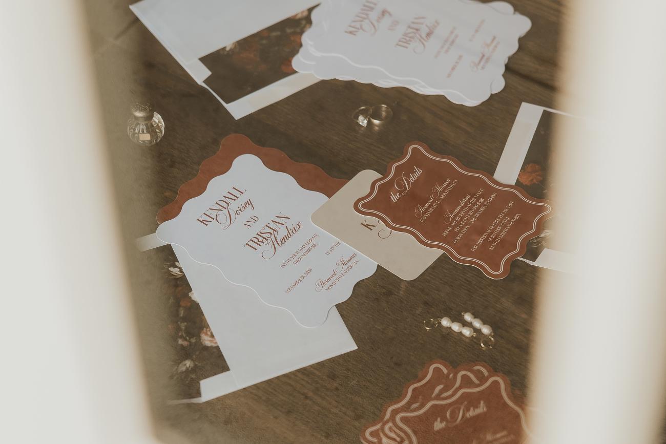 Creative wedding invite photos