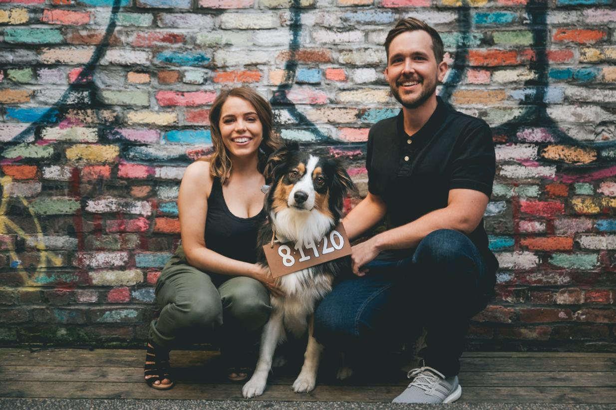 Urban Engagement Session With An Adorable Dog