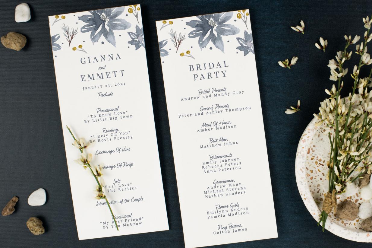 5 essential parts of a wedding program