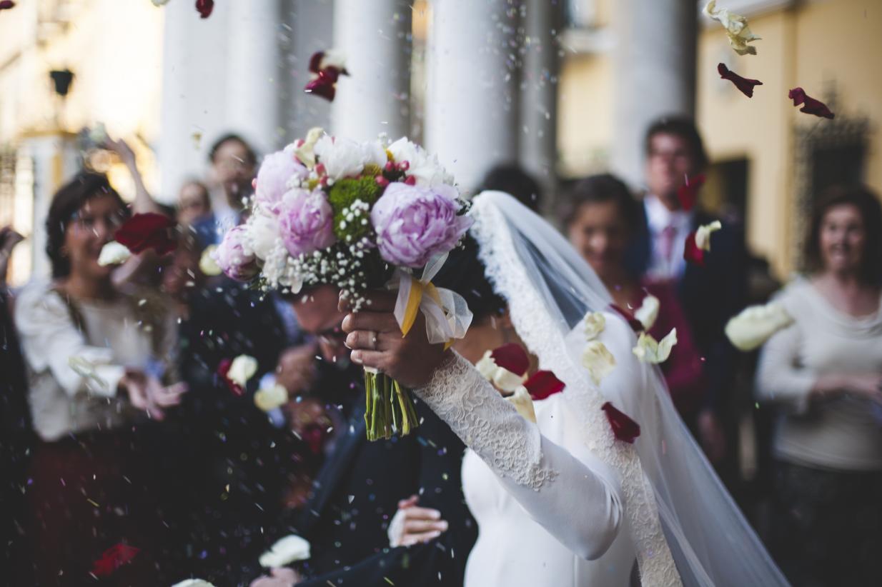 Bride and Groom after ceremony 