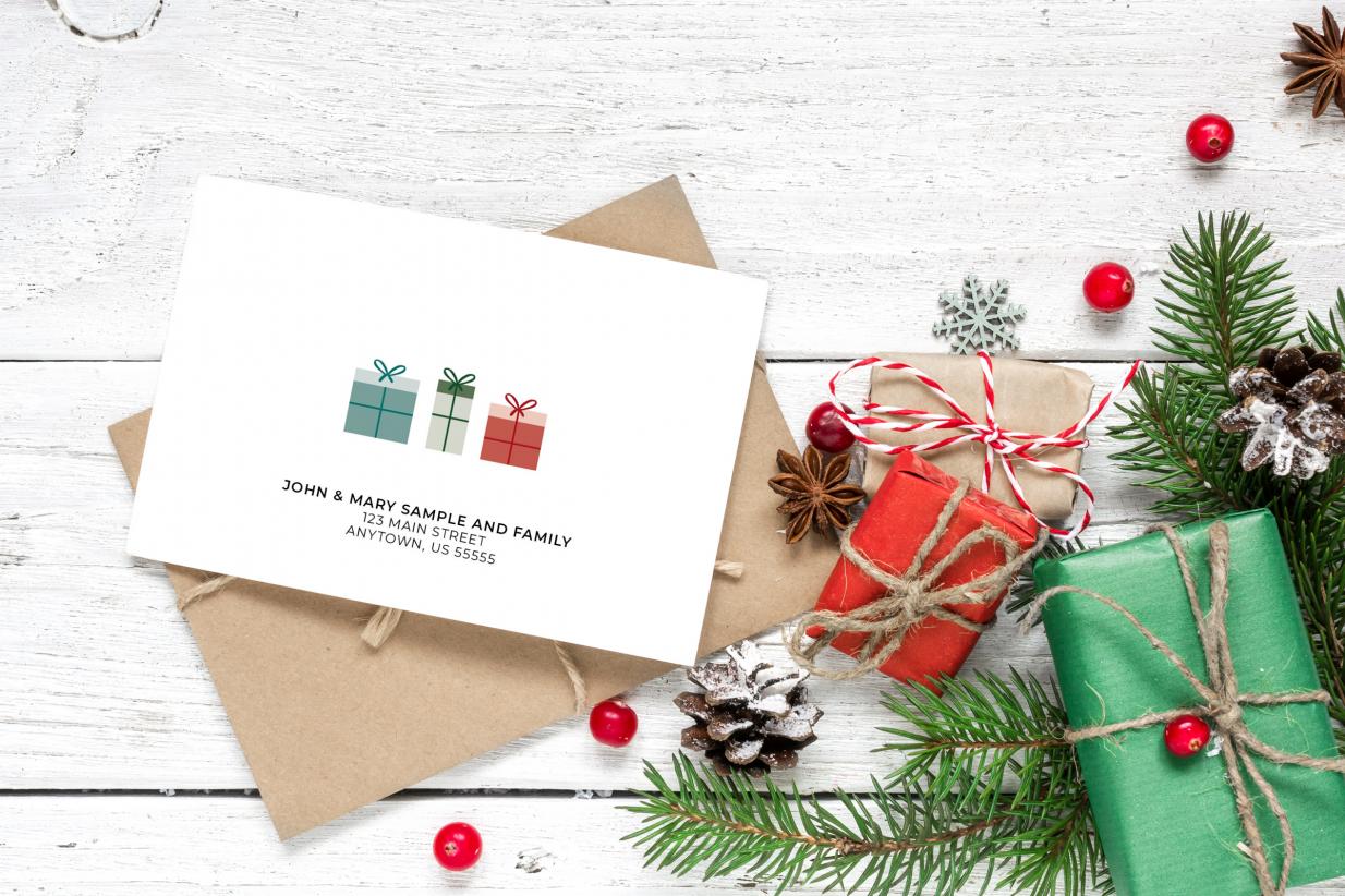 Christmas Card Envelope Addressing