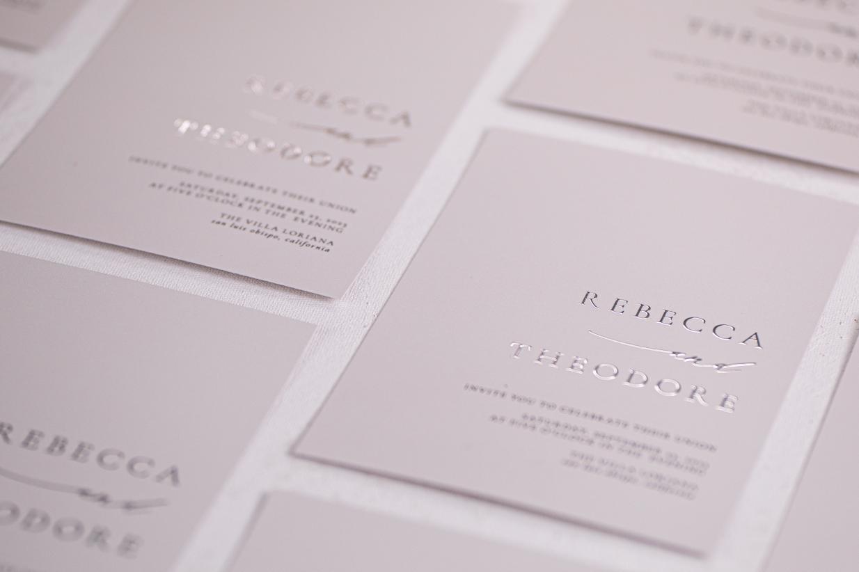 Custom Foil Wedding Invitations