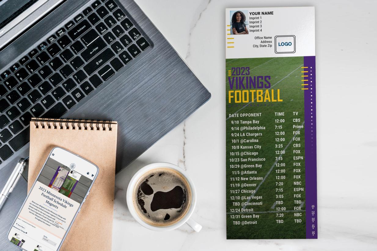Order Football Schedule Magnets easily online
