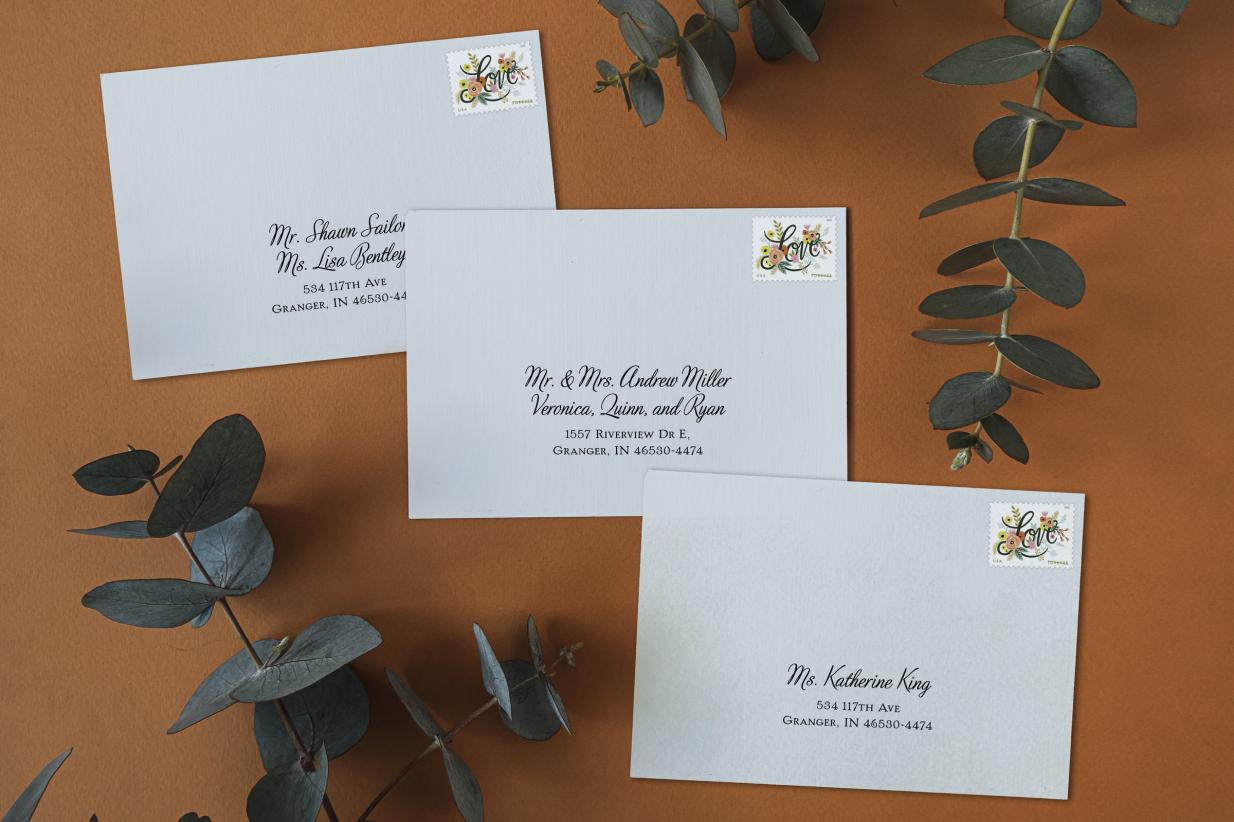 Addressing your Save the Date Cards