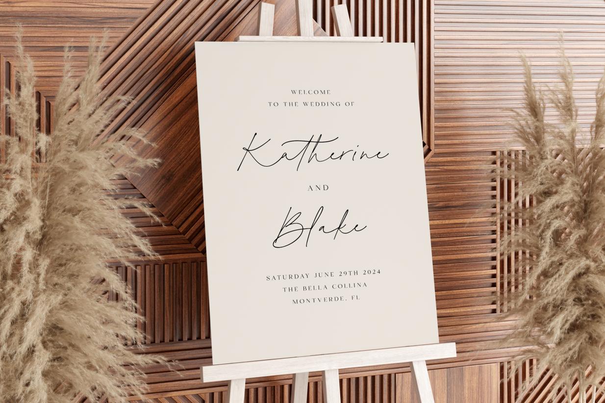 Wedding Welcome Sign