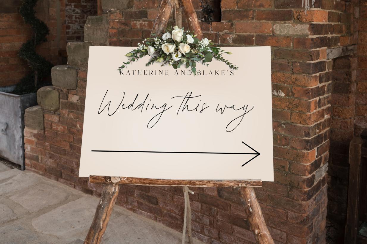 Rustic Wedding Sign