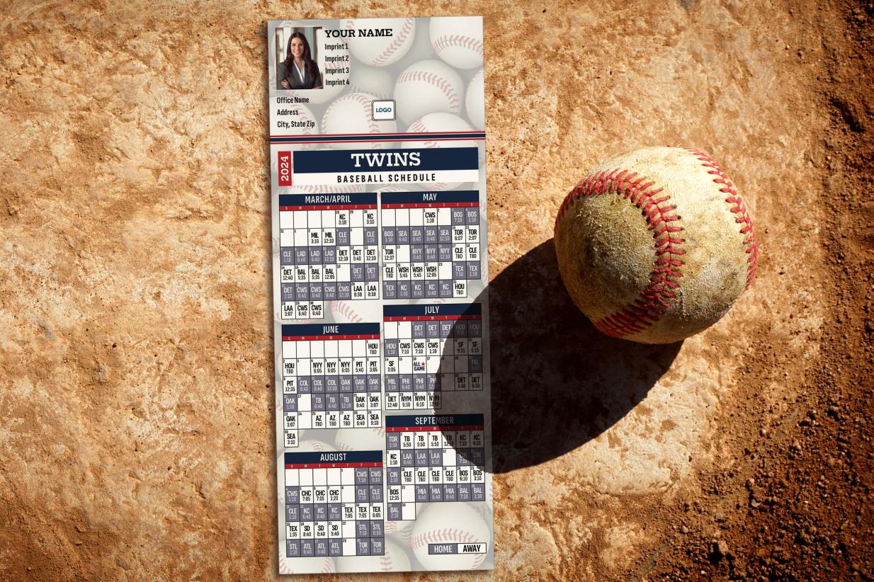 Baseball Schedule on clay with a ball