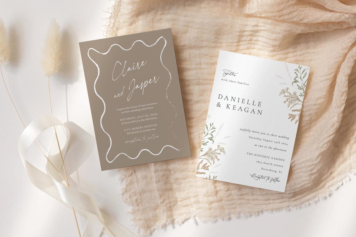 Trendy Wedding Invitation Styles