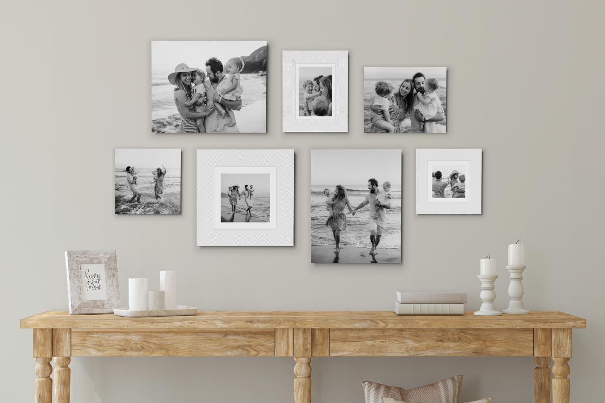 Timeless Black and White Gallery Wall