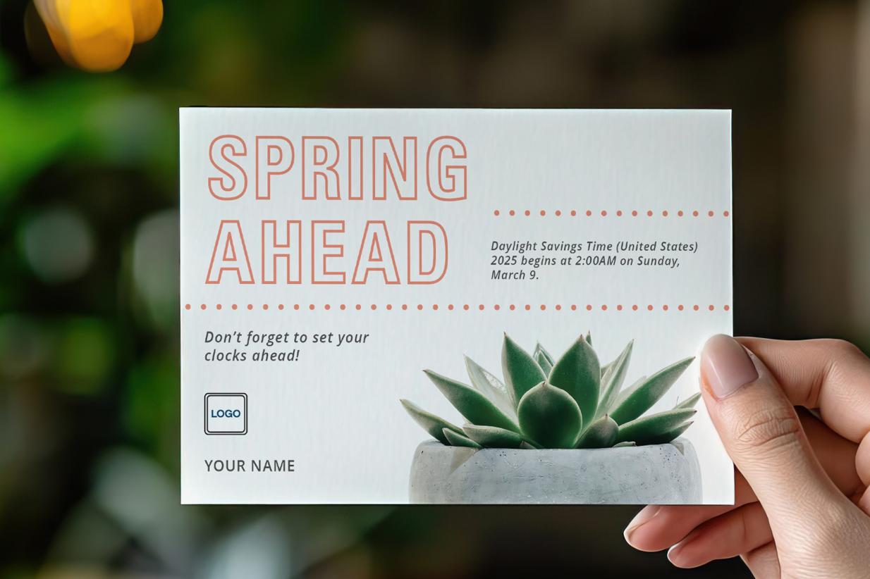 Spring Ahead Postcard