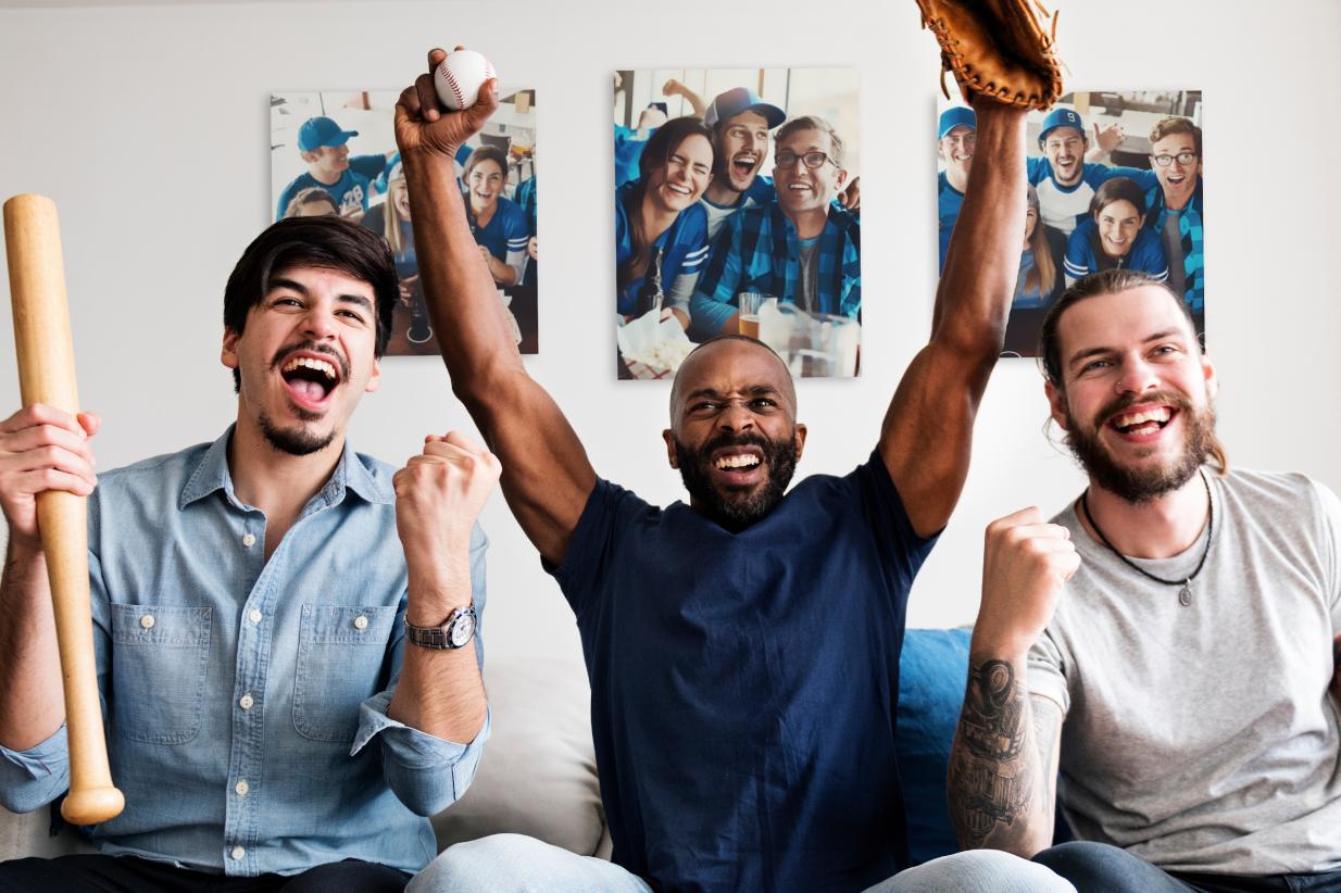 Baseball Fresco Wall Art