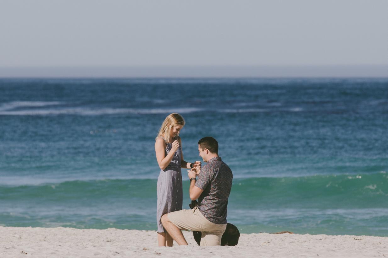 Carmel-By-The-Sea Engagement + Surprise Proposal