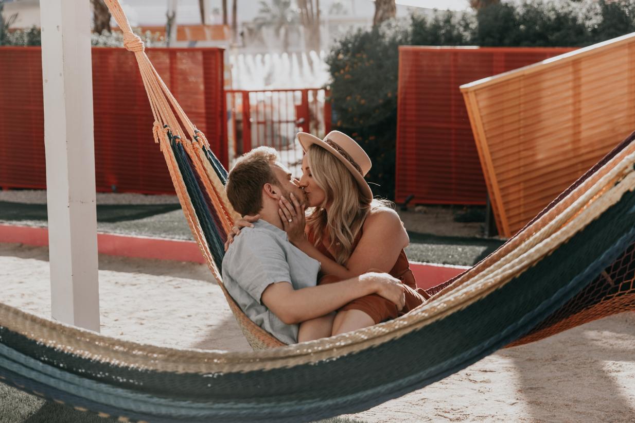 Desert Engagement Shoot With A Mint & Copper Palette