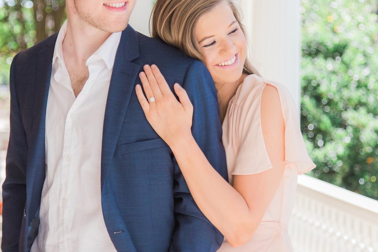 Pretty & Preppy Georgia Garden Engagement Session 