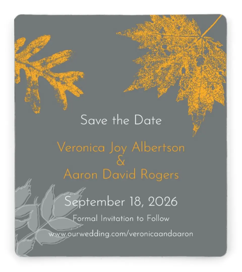 Autumn Stamp | Fall Save the Dates