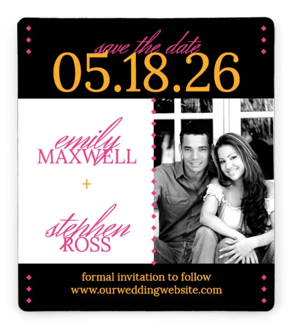 Diamond Date | Save the Date Magnets