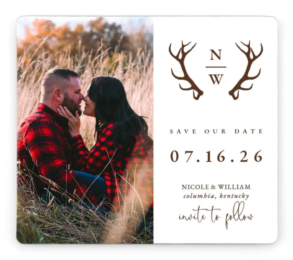 Rustic Antler | Fall Save the Dates