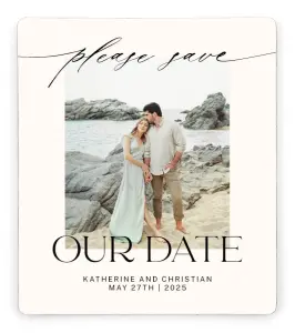 3.5 x 4 Save the Date Magnets