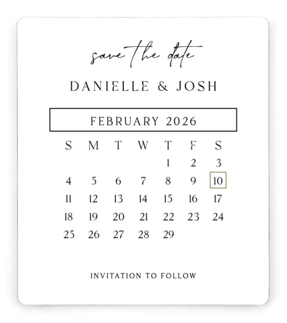 Date Capture Save the Dates